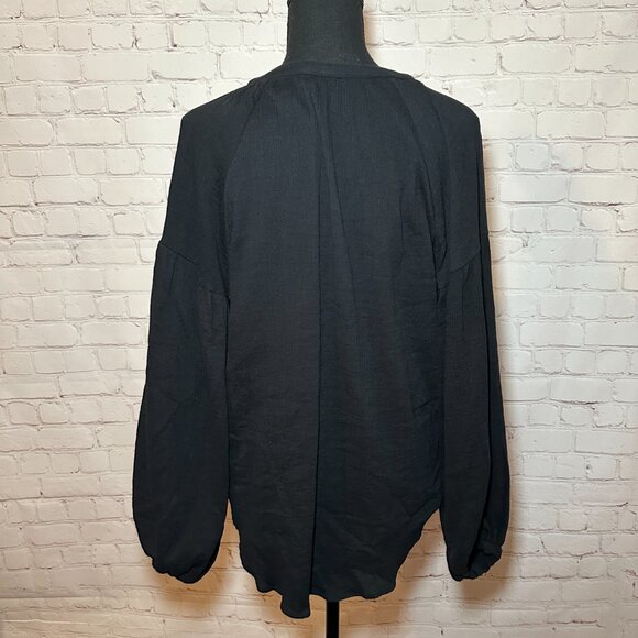 Asos shell button volume sleeve blouse - Picture 4 of 5
